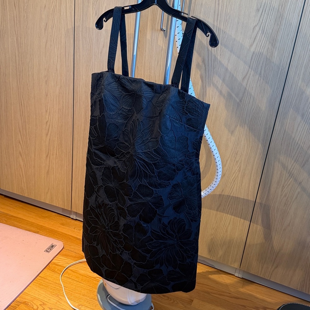 J.Crew Elegant Black Floral Dress